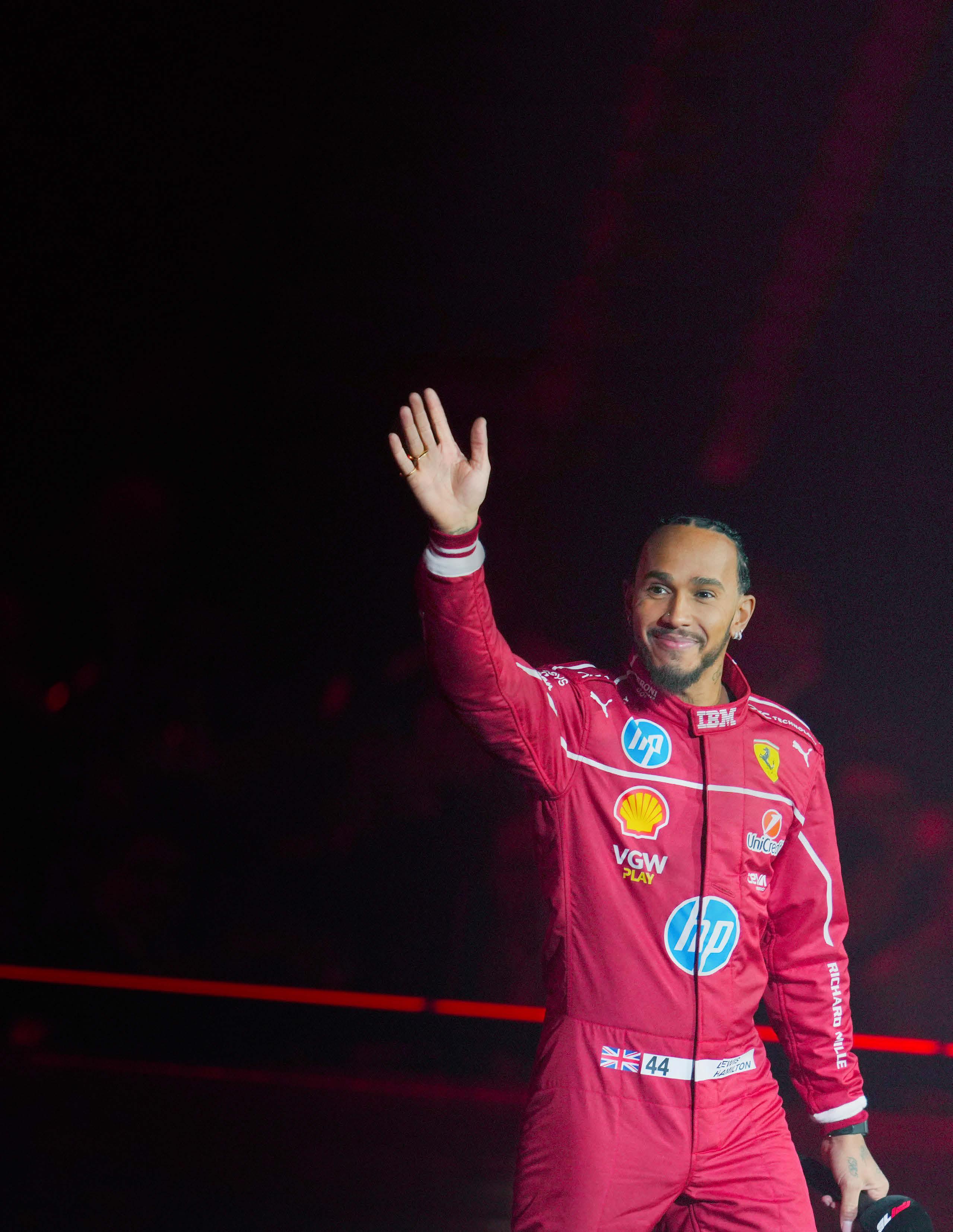 LEWIS HAMILTON STARTS A NEW CHAPTER WITH FERRARI